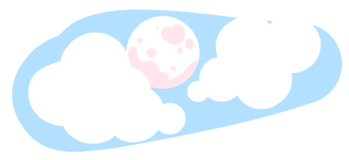 digital art of clouds and a moon